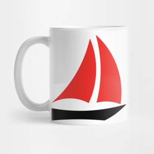 Minimal Boat Design Mug